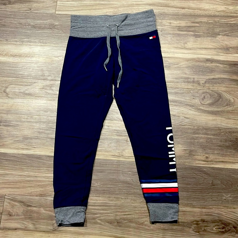 Tommy Hilfigerbrand, size M, navy blue with grey trim women joggers